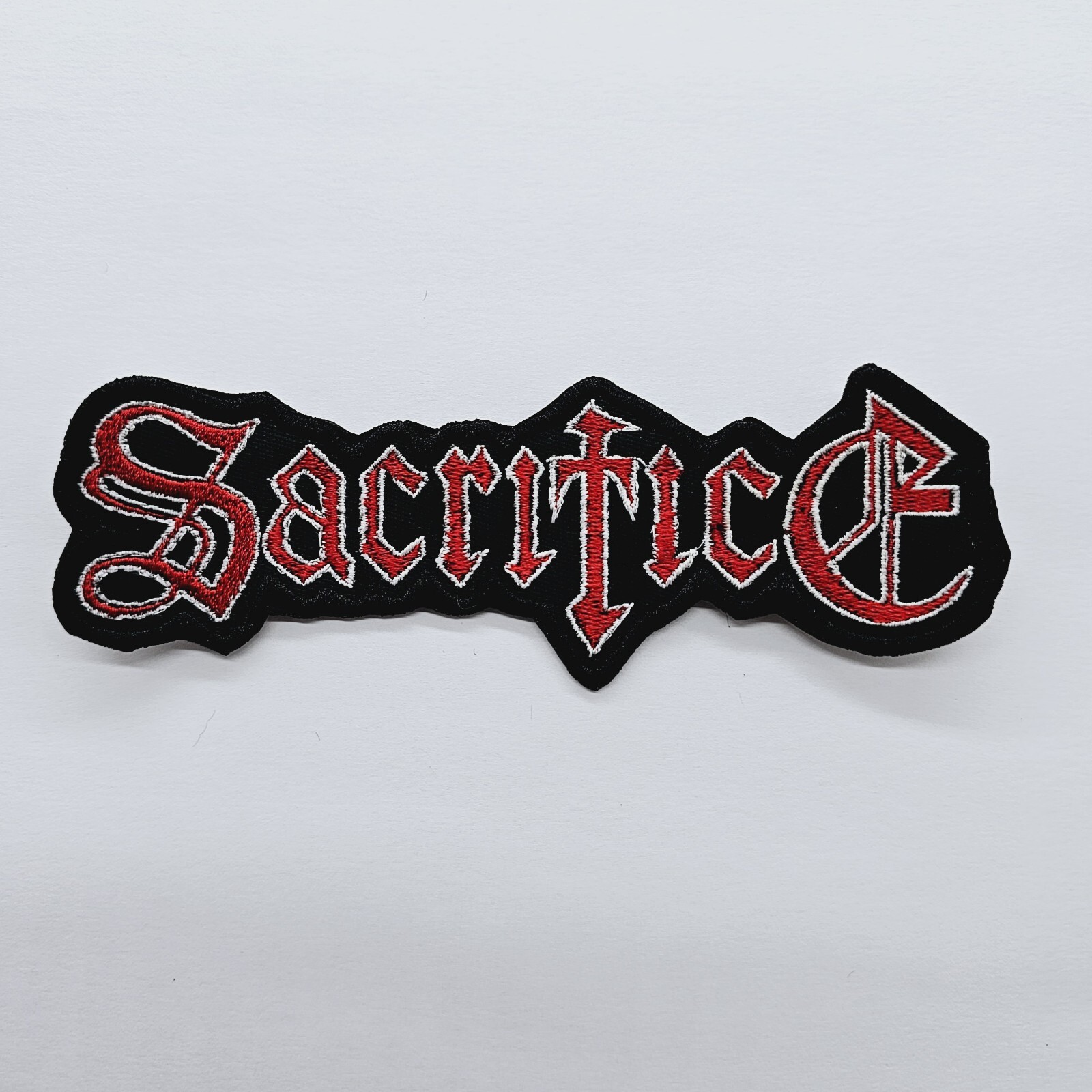 Sacrifice Logo Shaped   EMBROIDERED PATCH