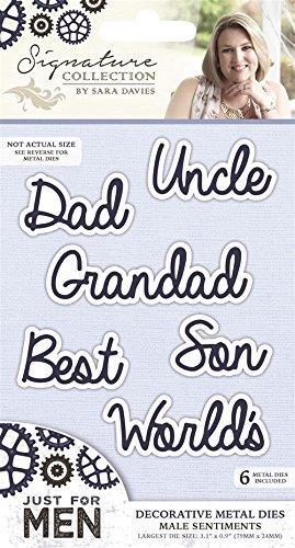 Crafters Companion Metal Die Cut World's Best Dad Uncle Son Grandad