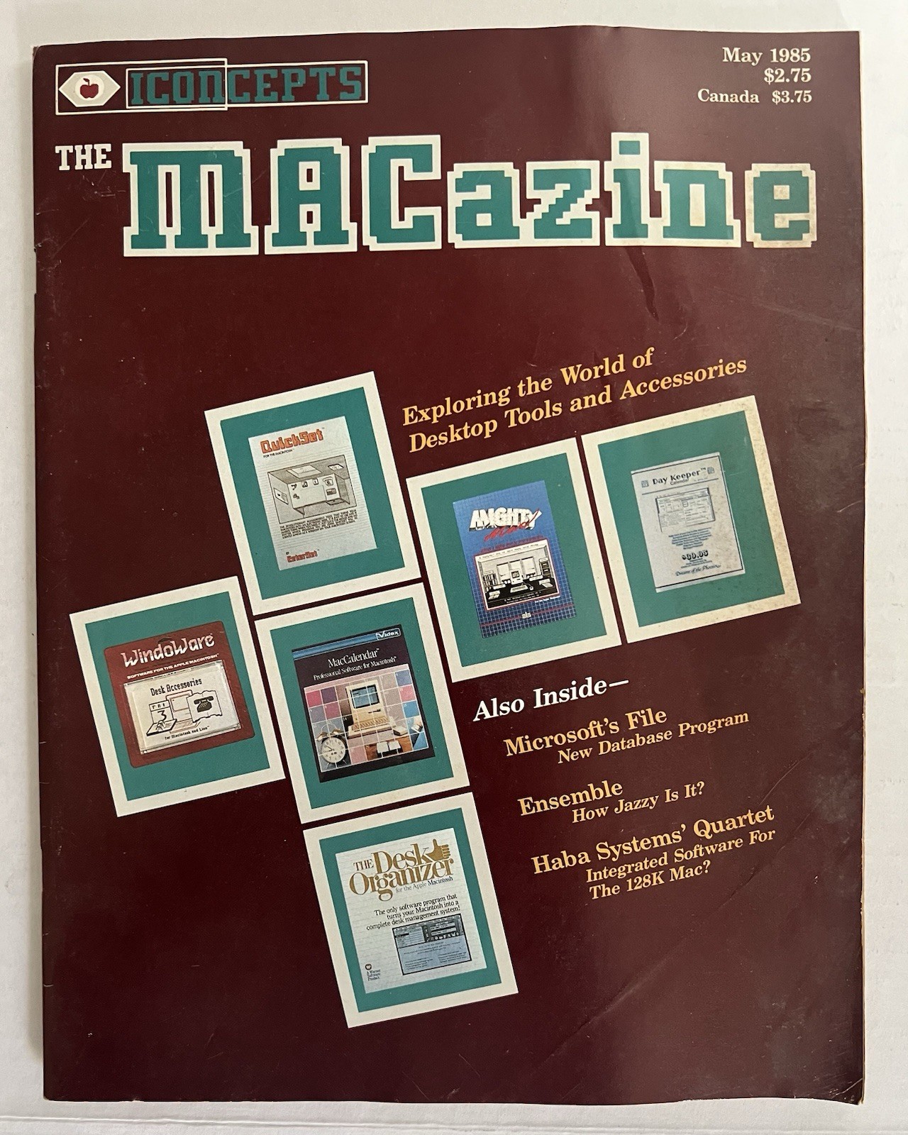 The MACazine – May 1985 – ICONcepts Macintosh Magazine - Apple - Vintage - Rare