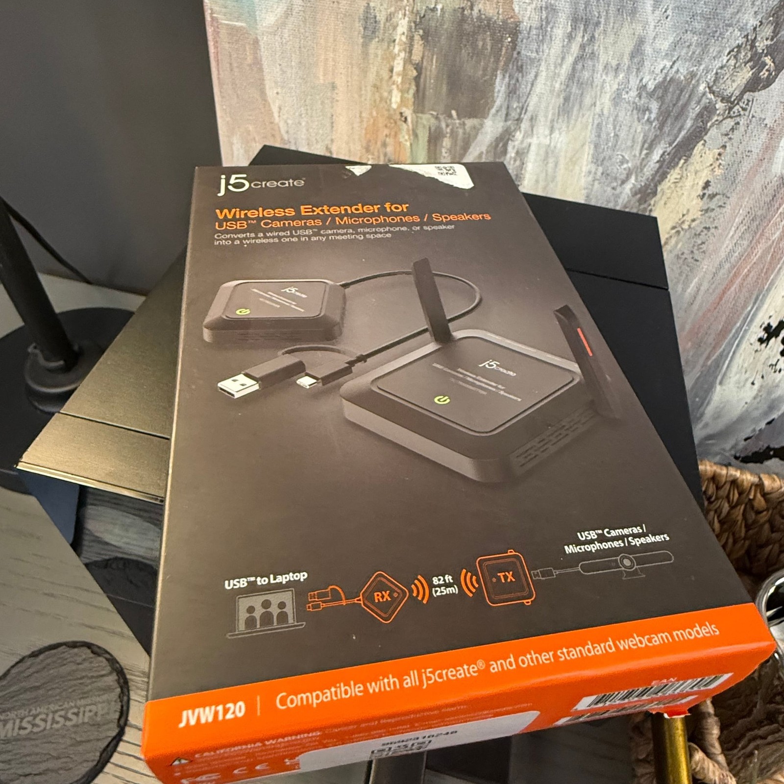 j5create JVW120 Wireless Extender for USB Cameras, Microphones, and Speakers