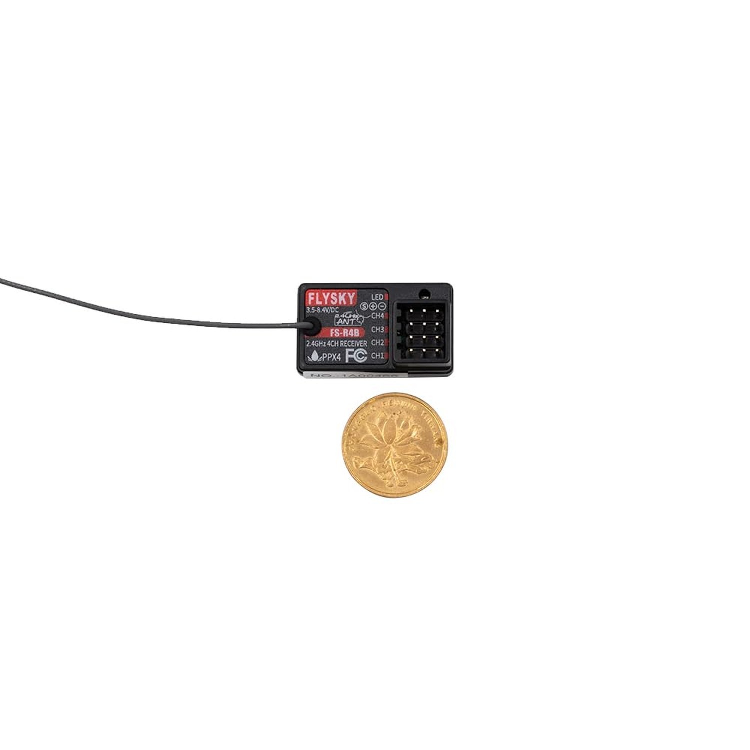 Flysky FS-R4B 4Ch 2.4GHz ANT Protocol PWM Output Single Antenna Receiver for ...