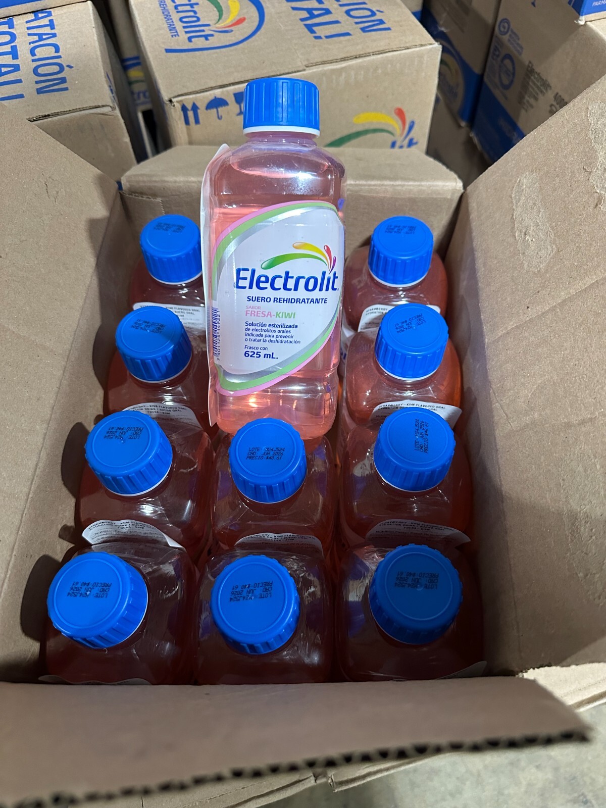 Electrolit Electrolyte Hydration Sports Drink 12PACK 21 OZ Strawberry kiwi