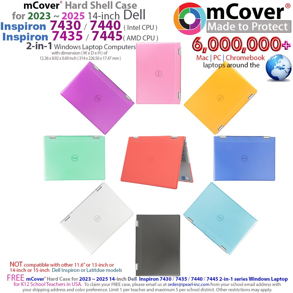 NEW mCover® Case for 2023~2024 14" Dell Inspiron 7430 7435 7440 7445 2in1 Laptop