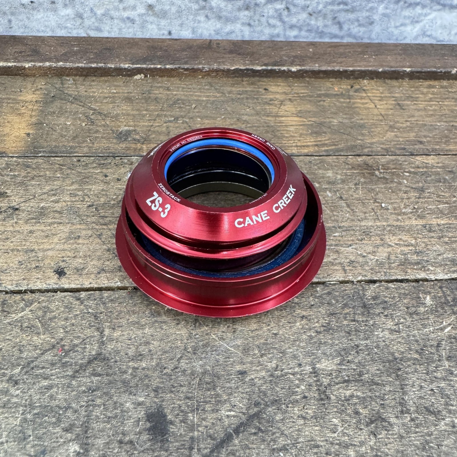 Cane Creek ZS-3 ZeroStack 1 1/8 Threadless Headset Red 56mm Bearing MTB Parts
