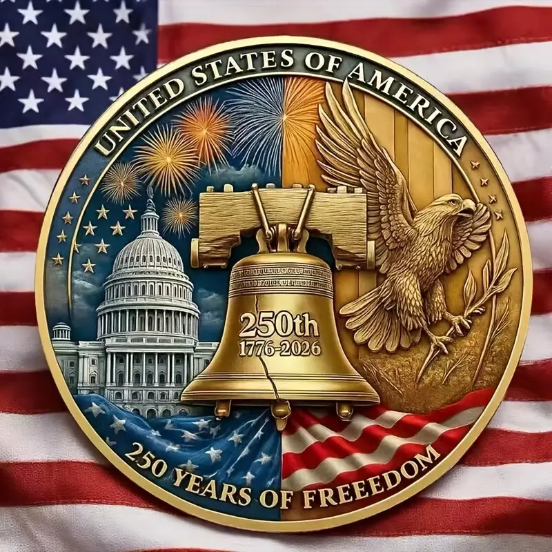 United States 250 Anniversary Challenge Coin Commemorative Collectible H 1-pc
