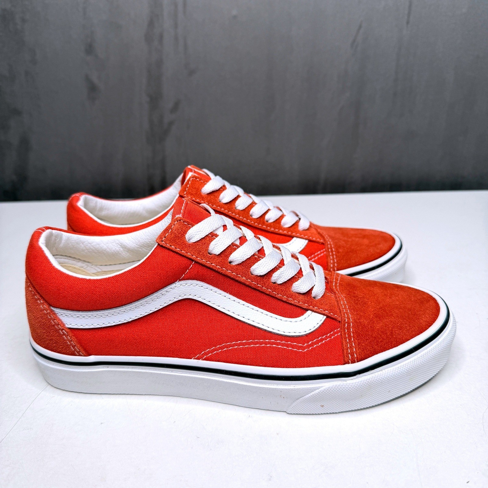 Vans Old Skool Vr3 Mens 6 Burnt Ochre Suede Canvas Skate Shoes VN0005UFGWP