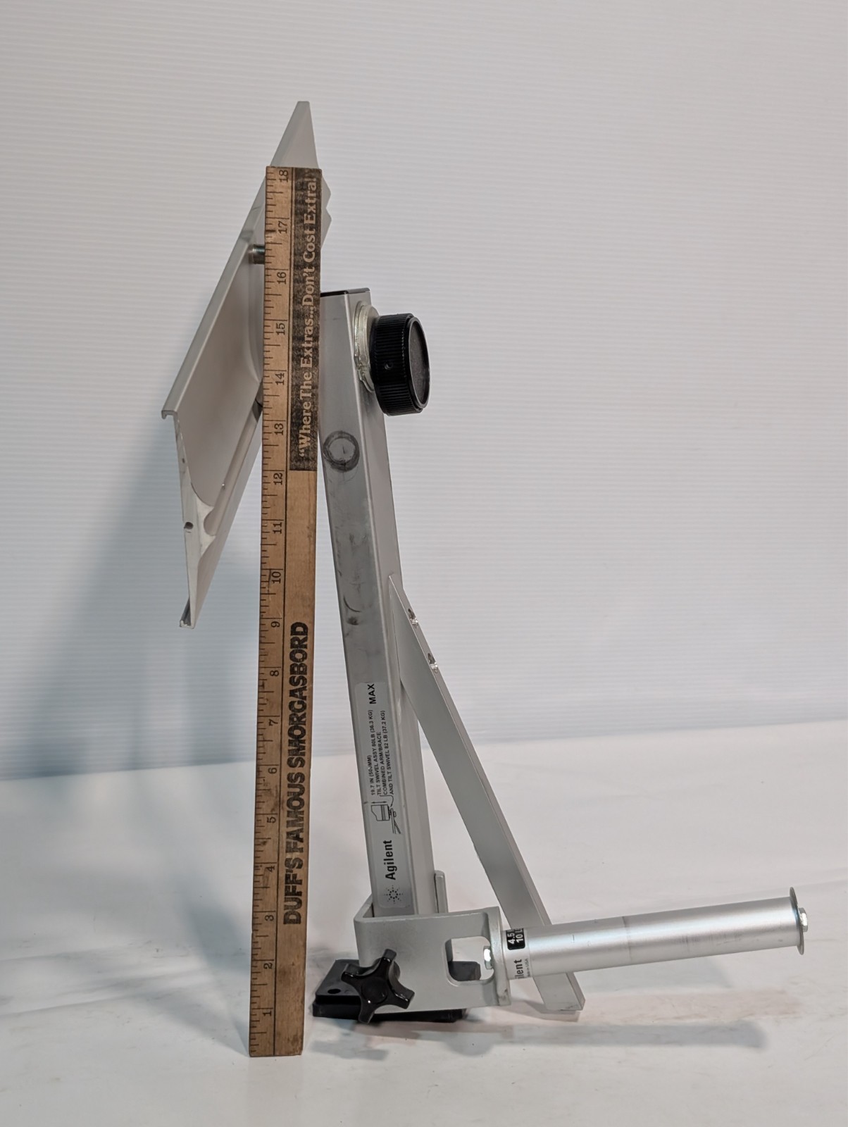 Agilent MP13PHPML1A tilt-swivel monitor shelf arm, 19.7in, 80 lb post mount