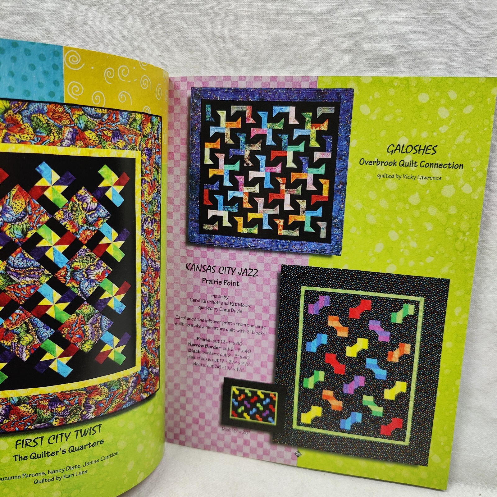 Kansan City Scrapbook Quilt Pattern Book Atkinson Designs 2002 Vintage