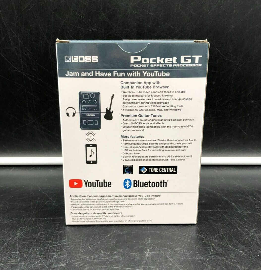 Boss Pocket GT Amp Pocket Effects Processor - NEW OPEN BOX