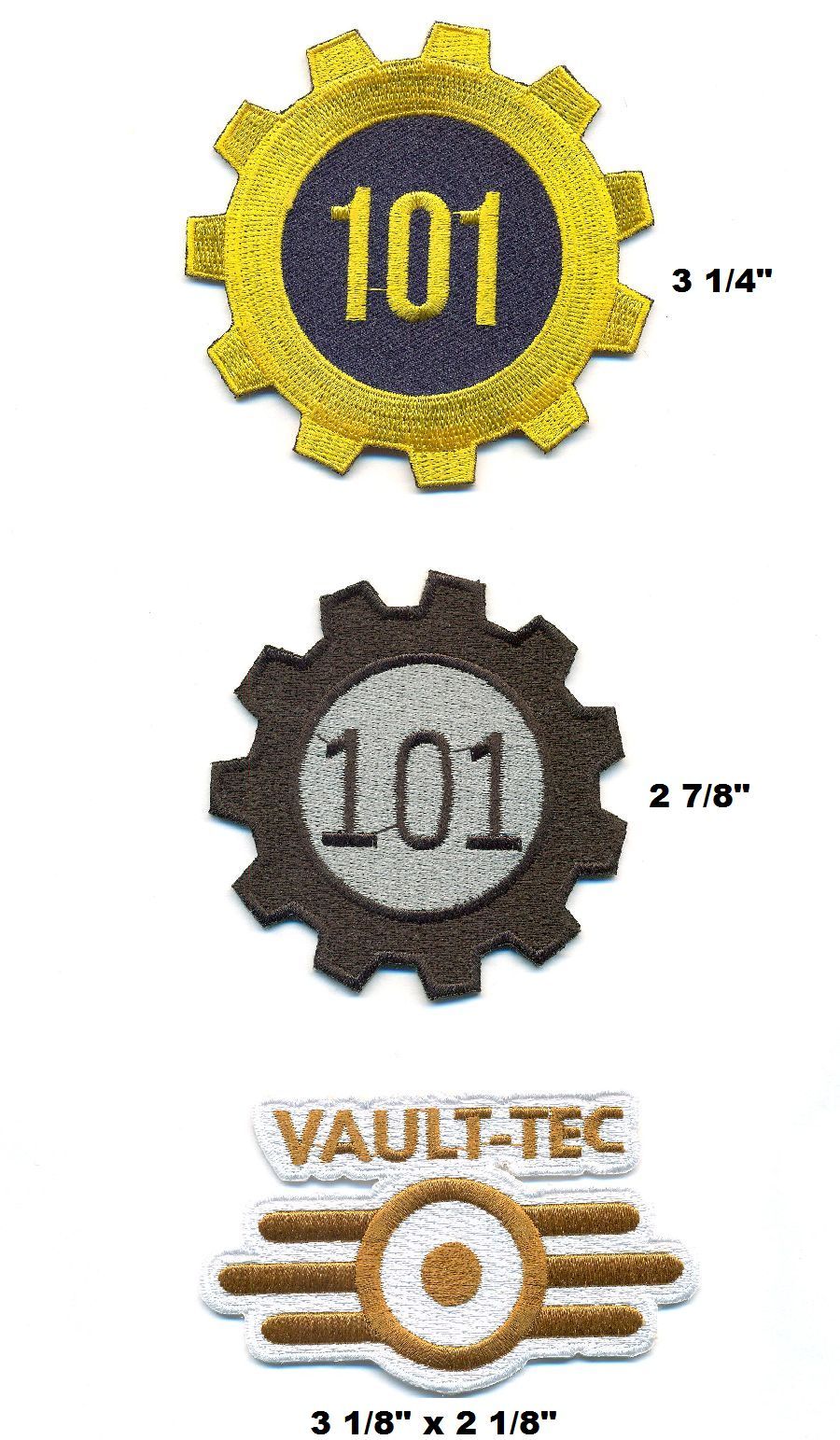 VAULT 101 PATCH SET  - GAME121-23