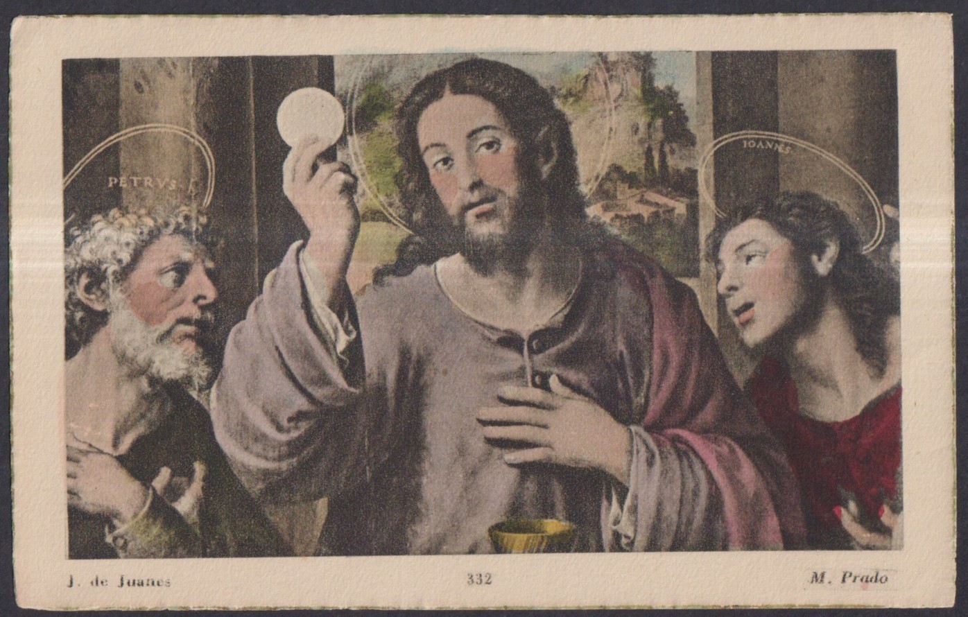Holy card antique de la Santa Cena santino image pieuses estampa
