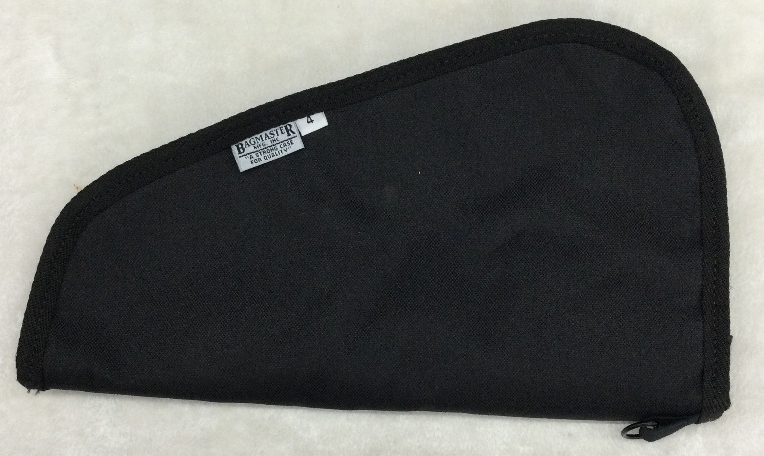 Bagmaster 4, Handgun Pouch/Range Bag Black Canvas, 13.25” X 7.5” #43
