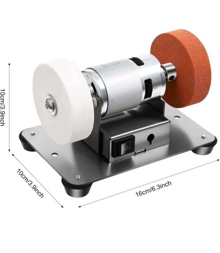Electric Benchtop Grind Sander Adjustable Variable Speed Table Grinding Machine