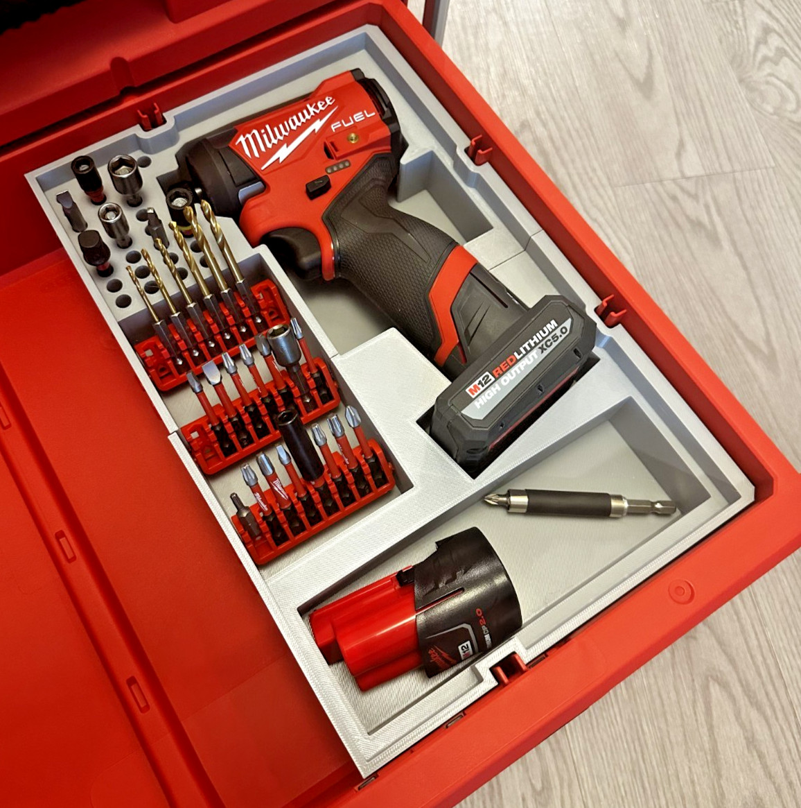 Milwaukee M12 Drill & Driver 3 Drawer Packout Inserts