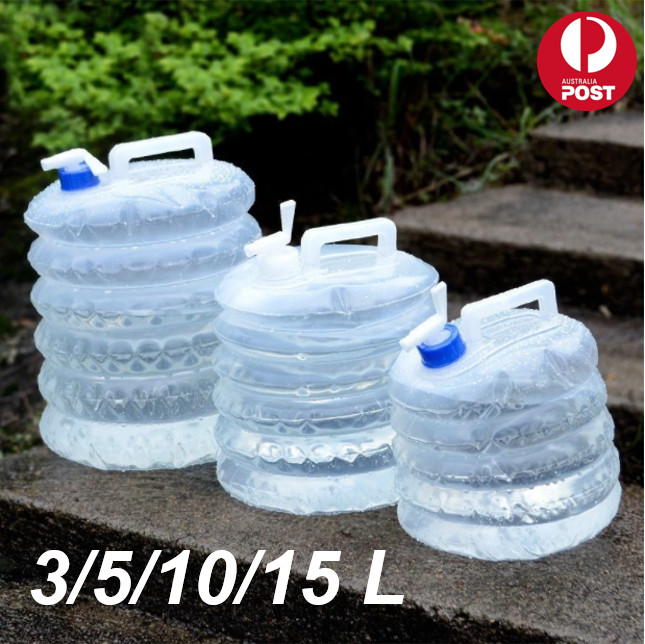 3-15L Foldable Water Bottle Carrier Bag Emergency Water Storage Container Camp