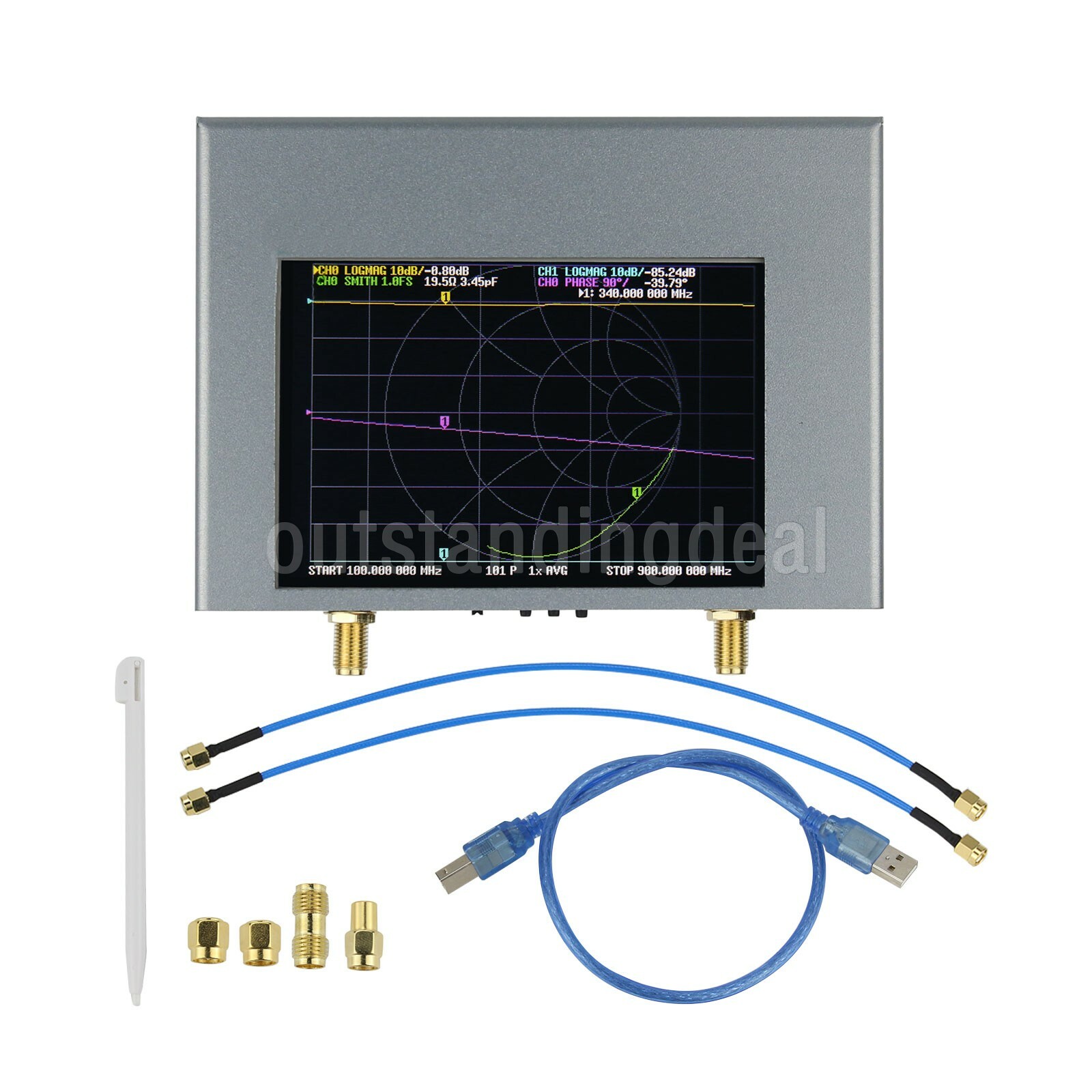 NanoVNA--V2 Plus4 Hardware Vector Network Analyzer 50KHz-4GHz Antenna Analyzer-