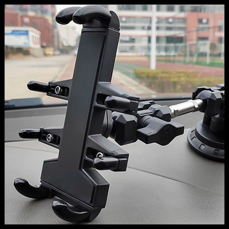 Aluminum 6cm with Double Sockets Arm Motorcycle Phone Holders