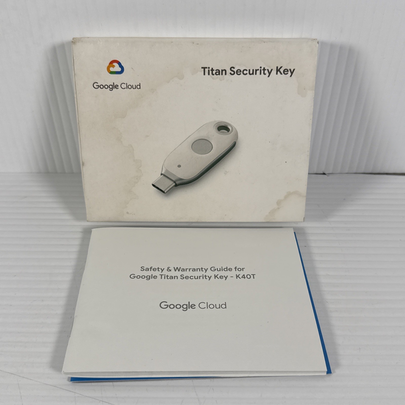 Google Titan Security Key (K40T) USB-C/NFC 2FA FIDO | New Open Box