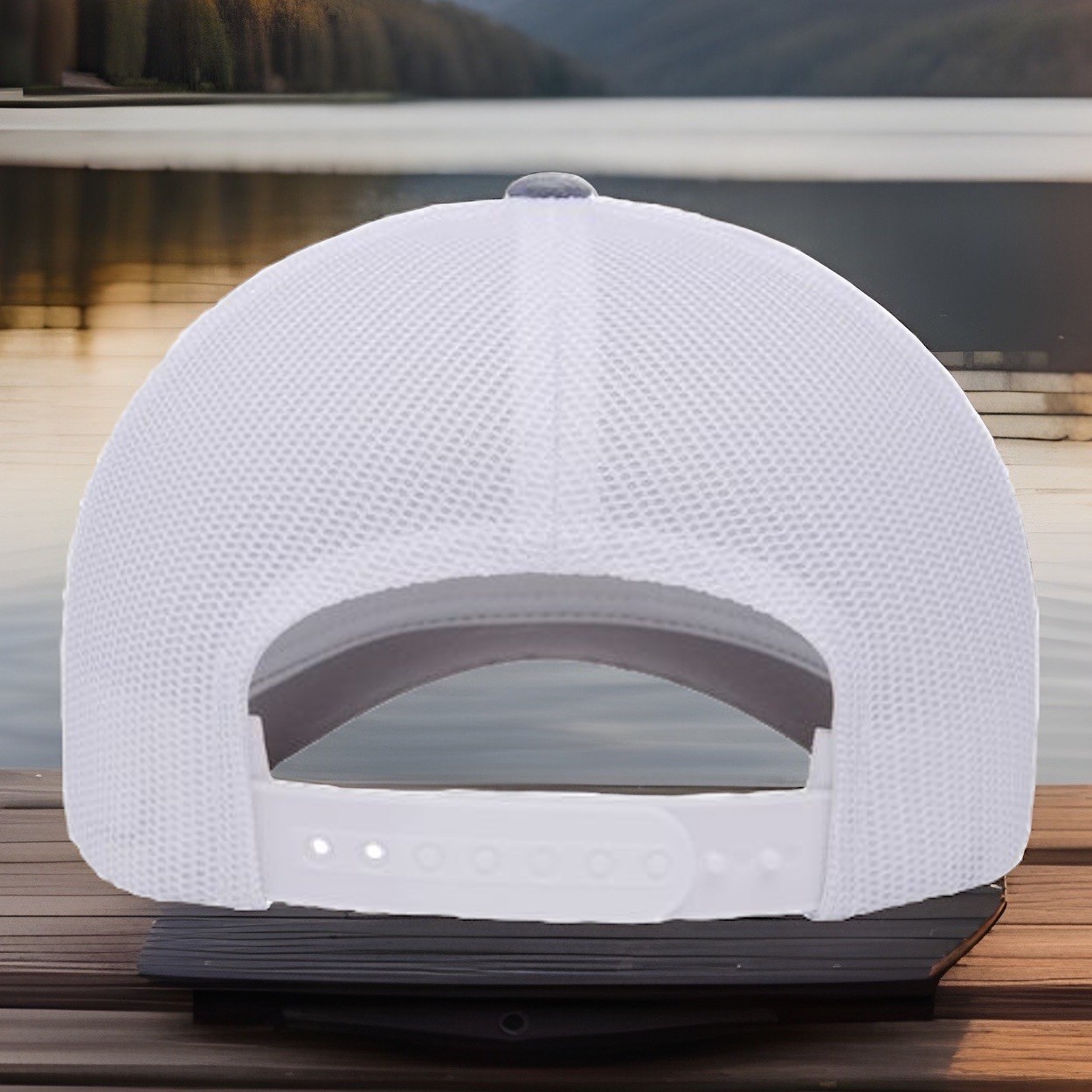 USMC Baseball Trucker Hat Adjustable Snapback Gray White Crafted in House in USA