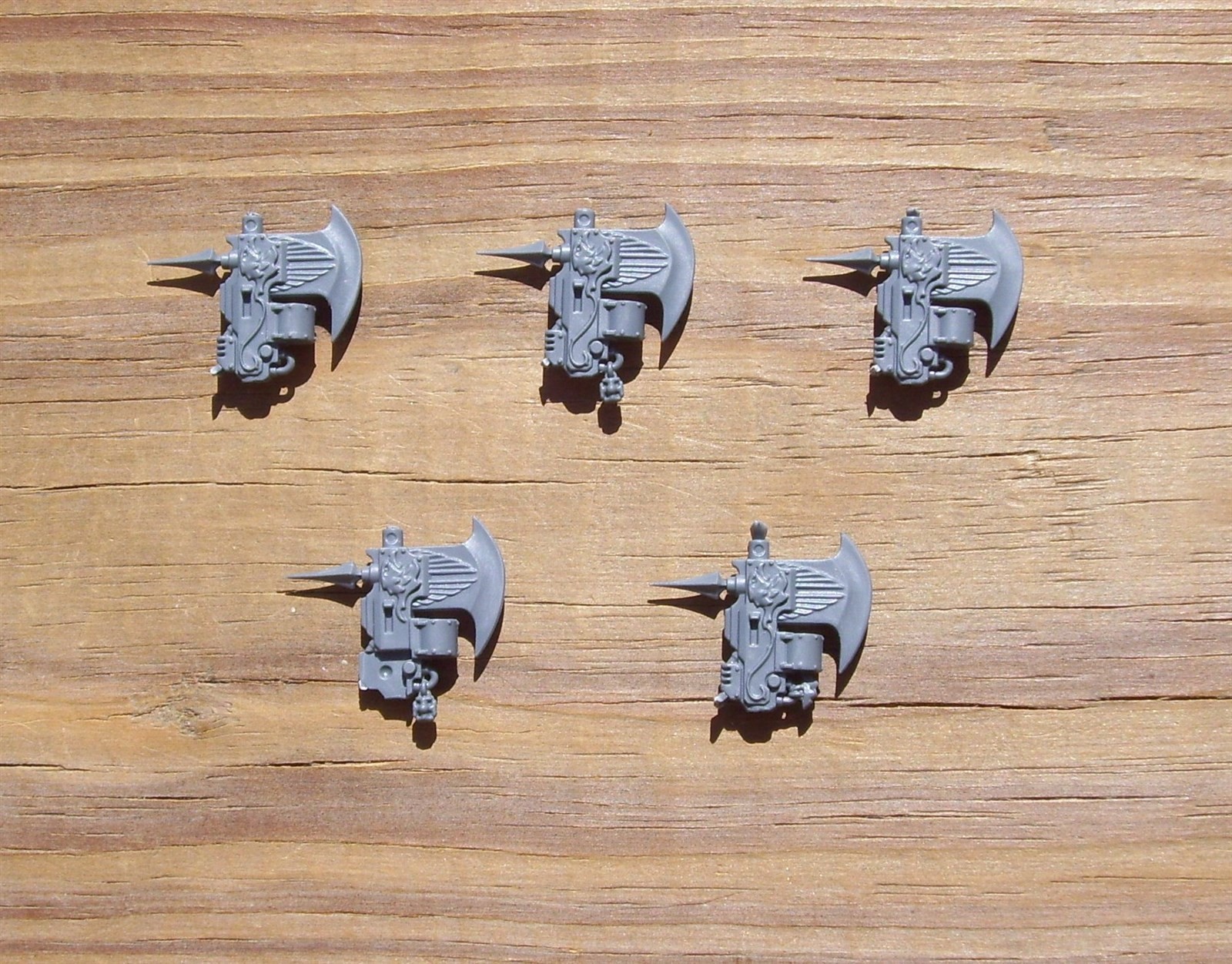 40K Adeptus Custodes Custodian Wardens Castellan Axe Weapon Heads Bits 5 Bitz