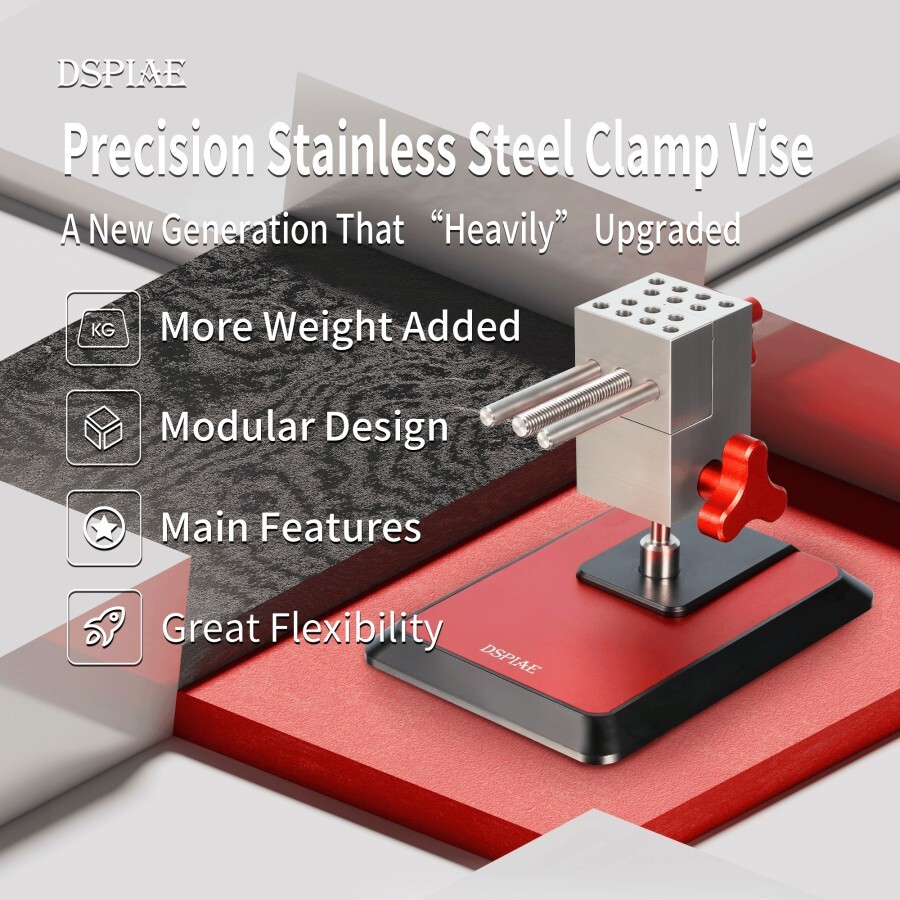 DSPIAE: Precision Stainless Steel Clamp Vise - AT-TVA&B