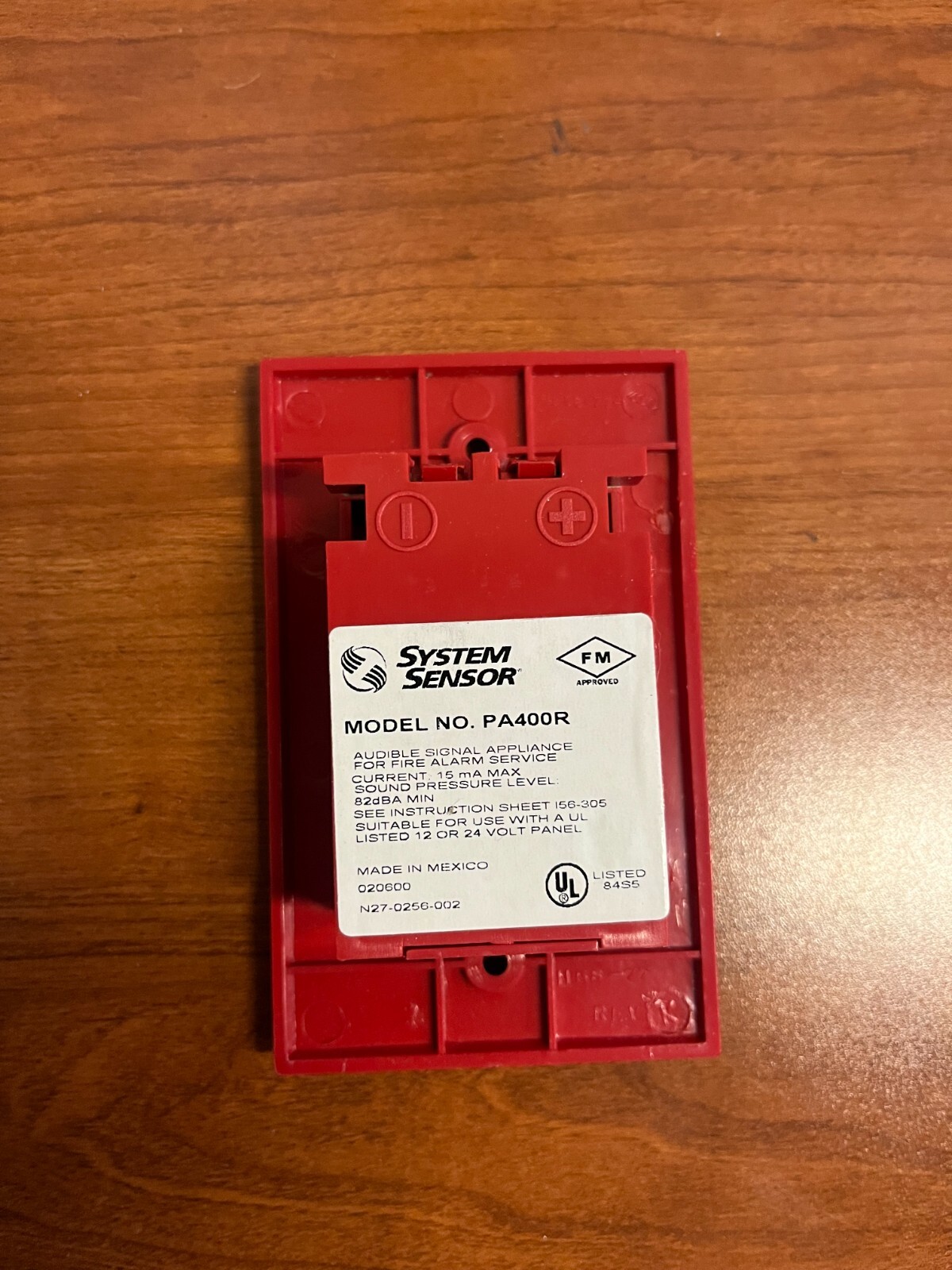 System Sensor Mini-Alert Sounder PA400R - Red