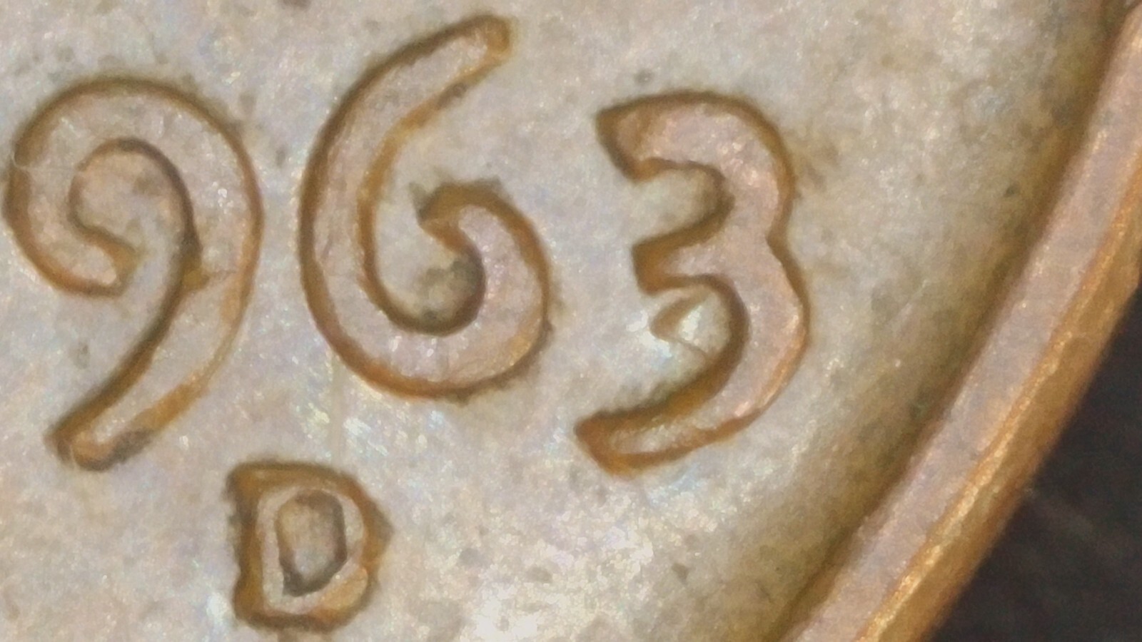 Documented 1963-D LC Double Die Obverse! Double 3!