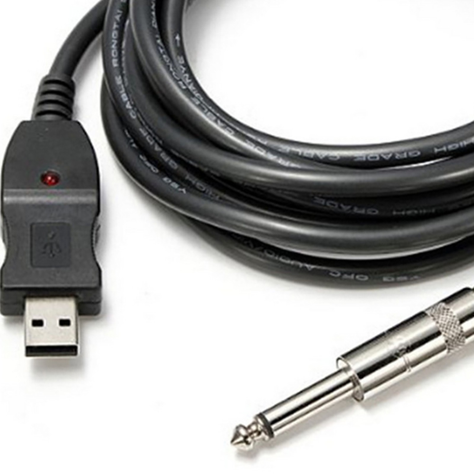 USB To USB 6.3mm Link Cable Adapter PC Record USB Guitar Cord For Guitar Bass