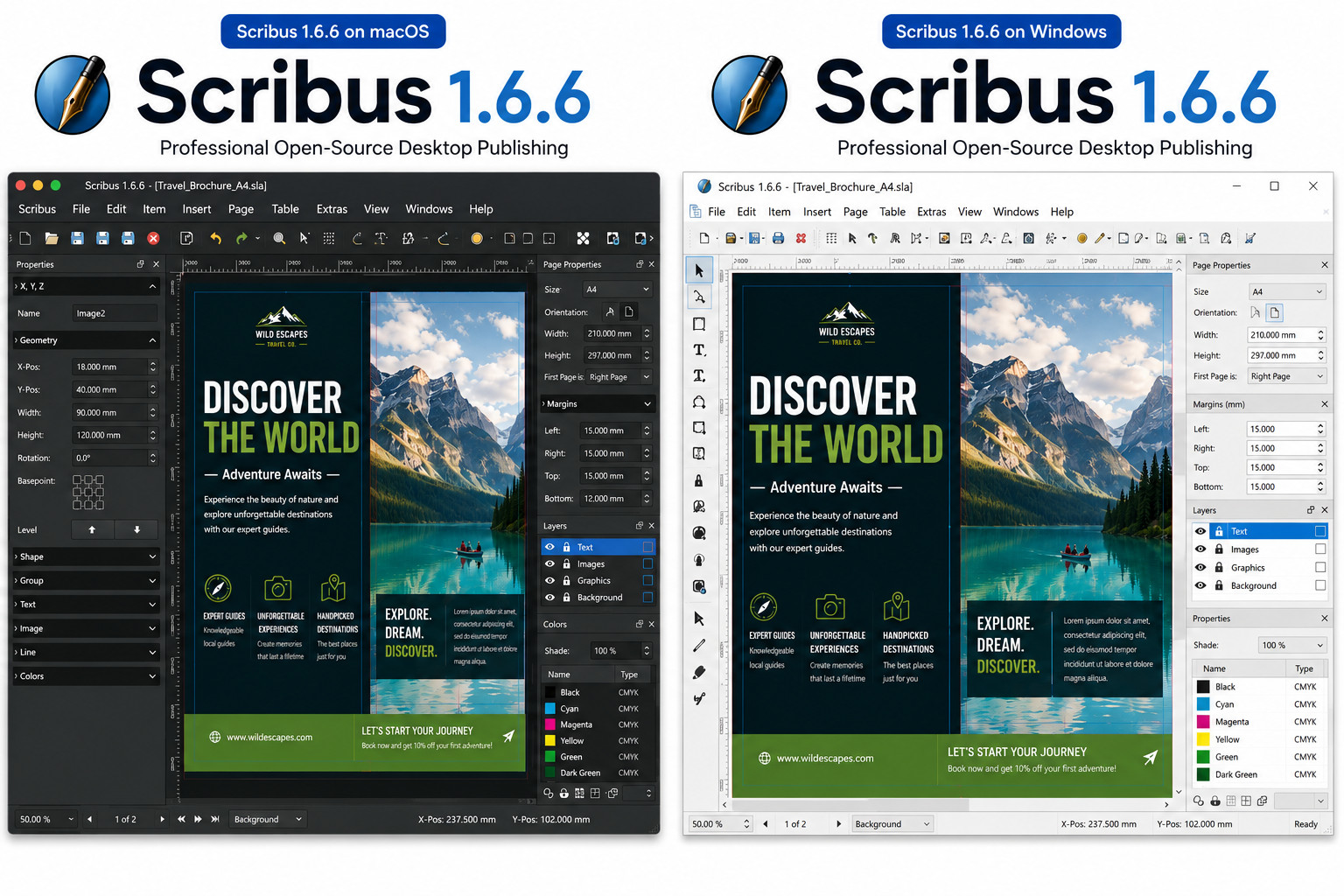 SCRIBUS 2026 PROFESSIONAL DESKTOP PUBLISHING SUITE v1.6.6 Software ~ MAC os CD