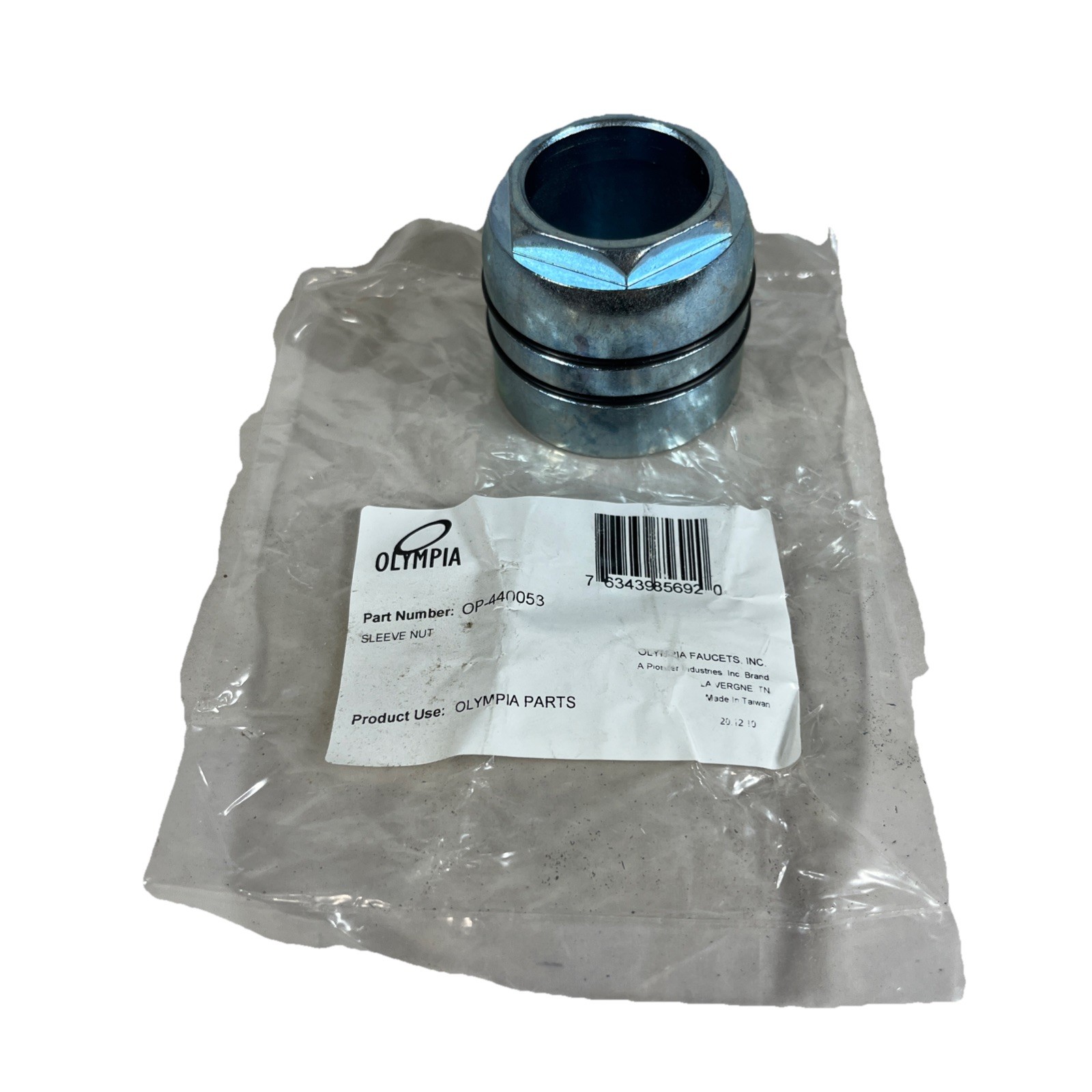 Olympia Faucets Part # OP-440053 Sleeve Nut Only - Brand New in Sealed Package