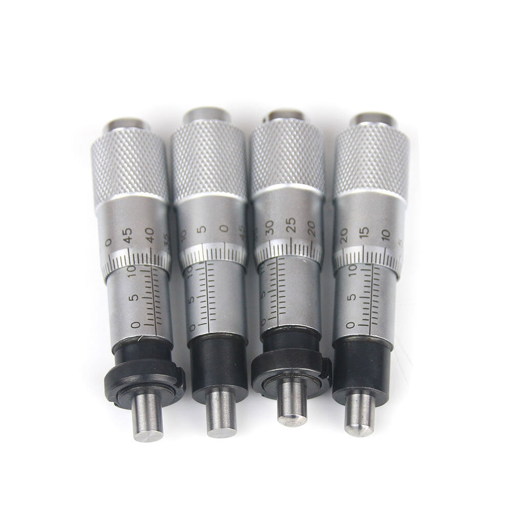 Micrometer Head Range Round Plat Type Micrometer Head Measure Tool 0-13mm