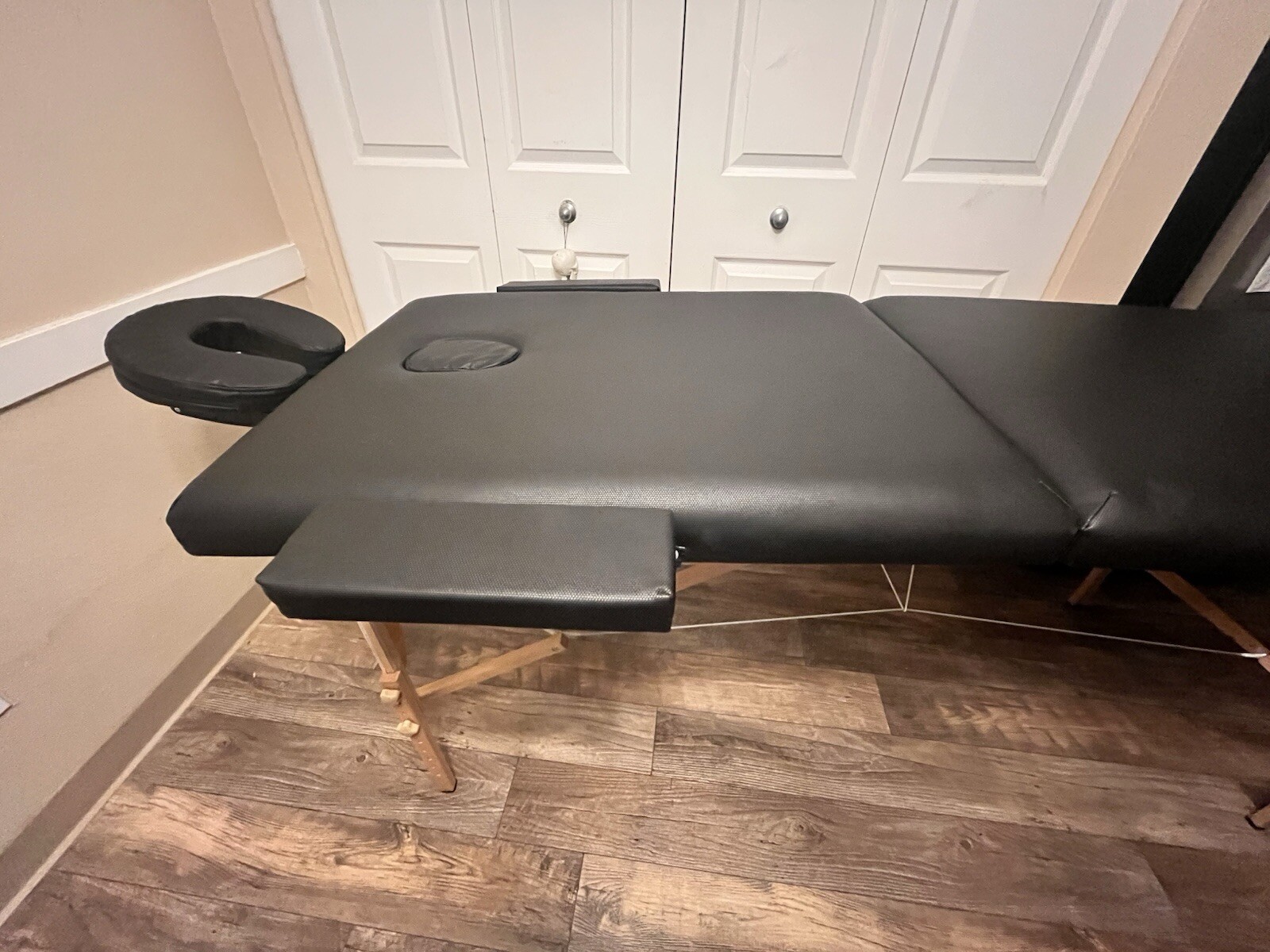 Black 84" L Massage Table Fold Adjustable Portable Facial Spa Salon Bed Tattoo