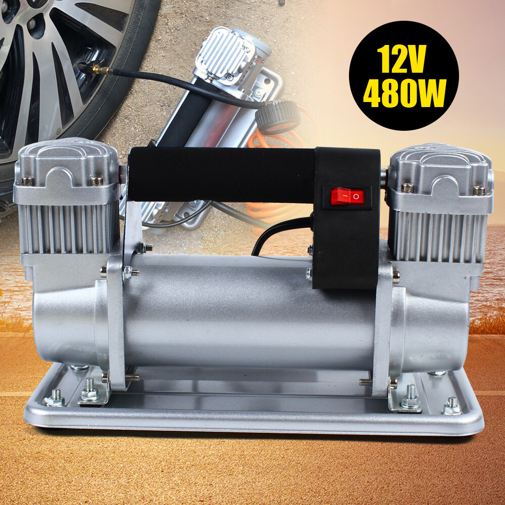 150 PSI 12V Double Cylinder Air Compressor Pump High-Power Car Tire Inflator New