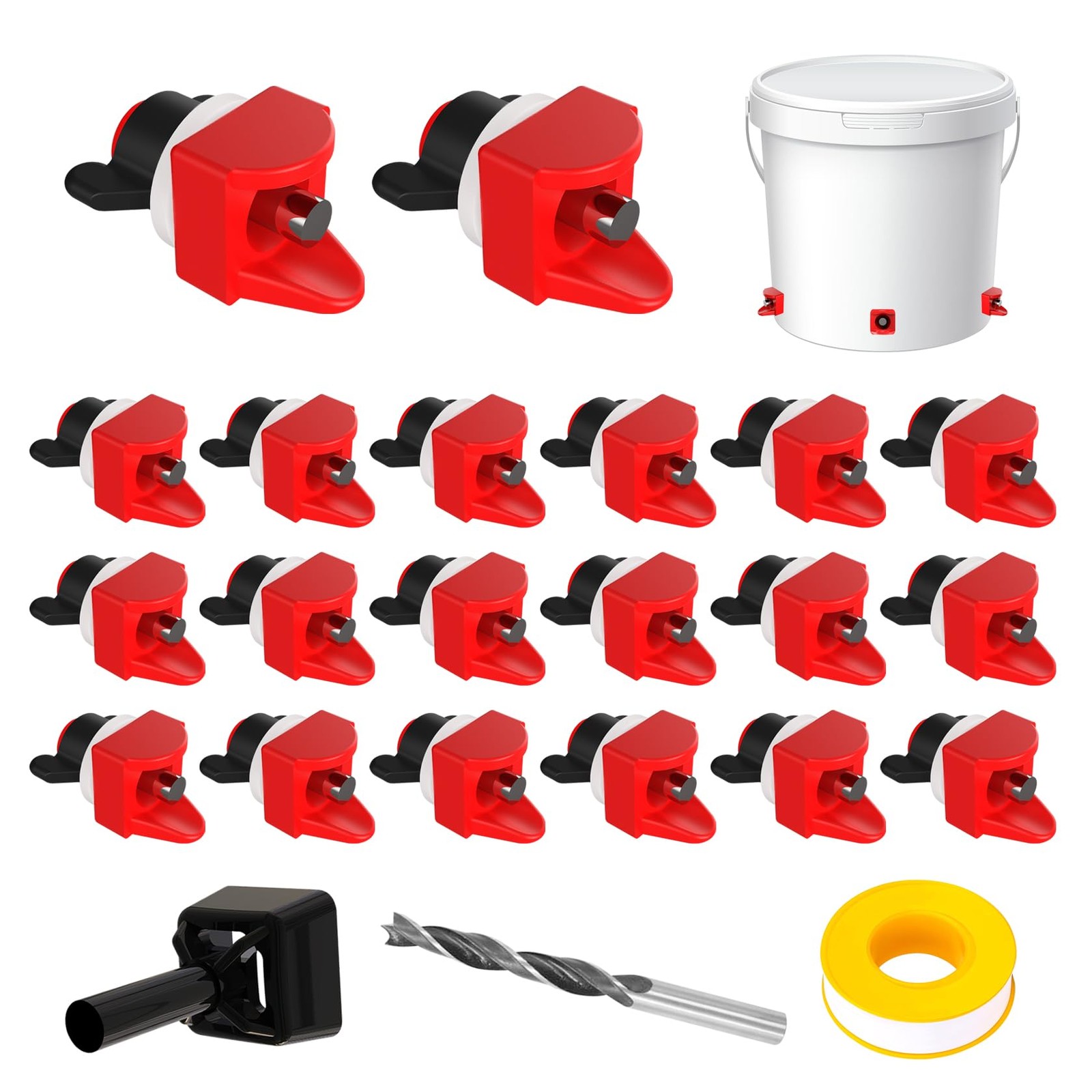 VandanCoop Horizontal Chicken Water Nipples Automatic Poultry Waterer Nipples...