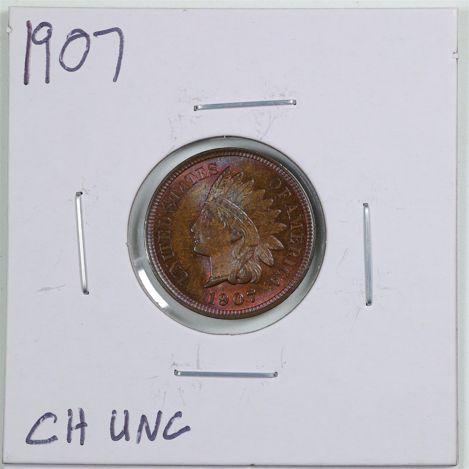 1907 1C Indian Head Cent in Choice Uncirculated Condition #11444