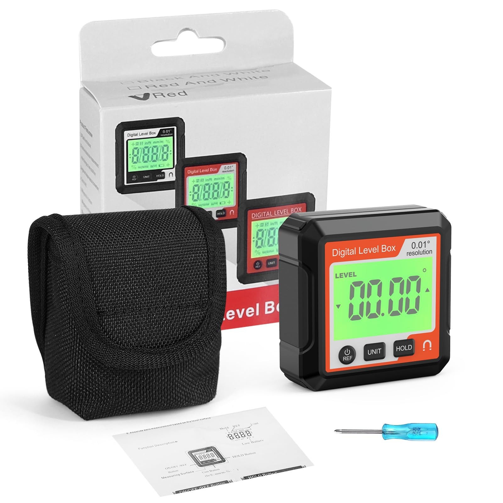 Digital Level Angle Gauge Meter Magnetic Electronic Level Angle Finder Tool