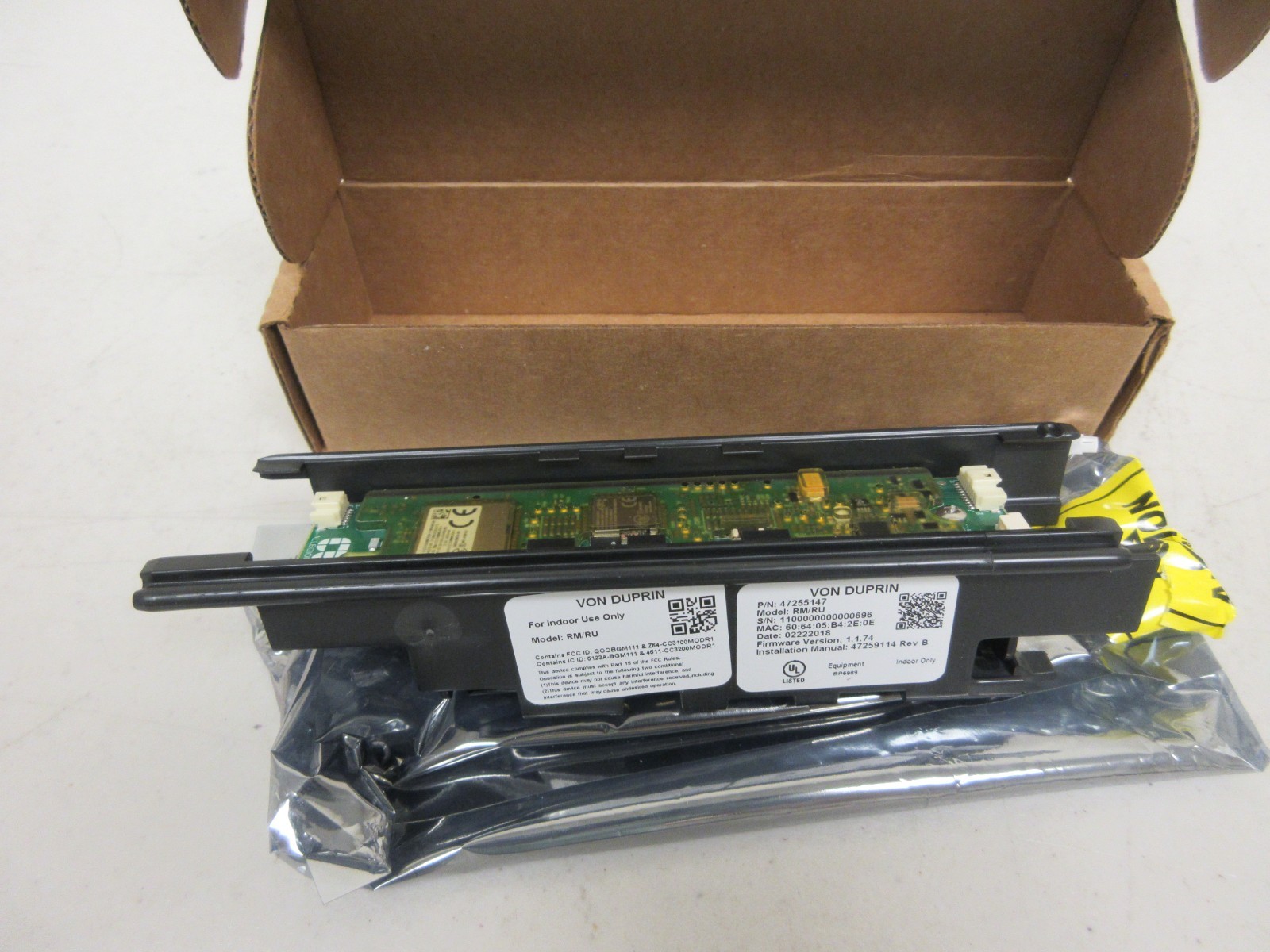 Von Duprin RM/RU 47255147 Remote Undog / Remote Monitor