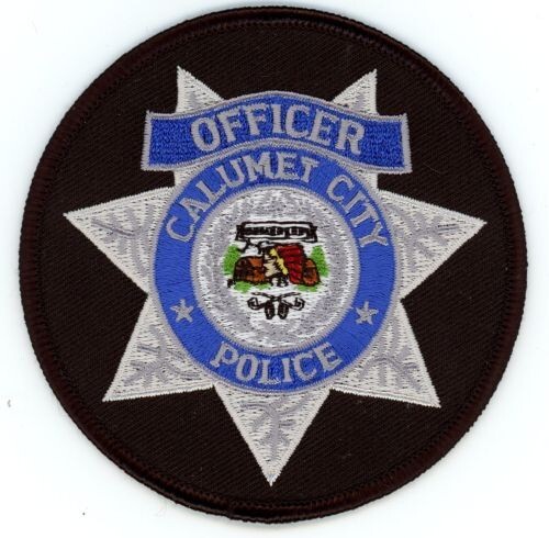 ILLINOIS IL CALUMET CITY POLICE OFFICER NICE 3 1/2 INCH PATCH SHERIFF