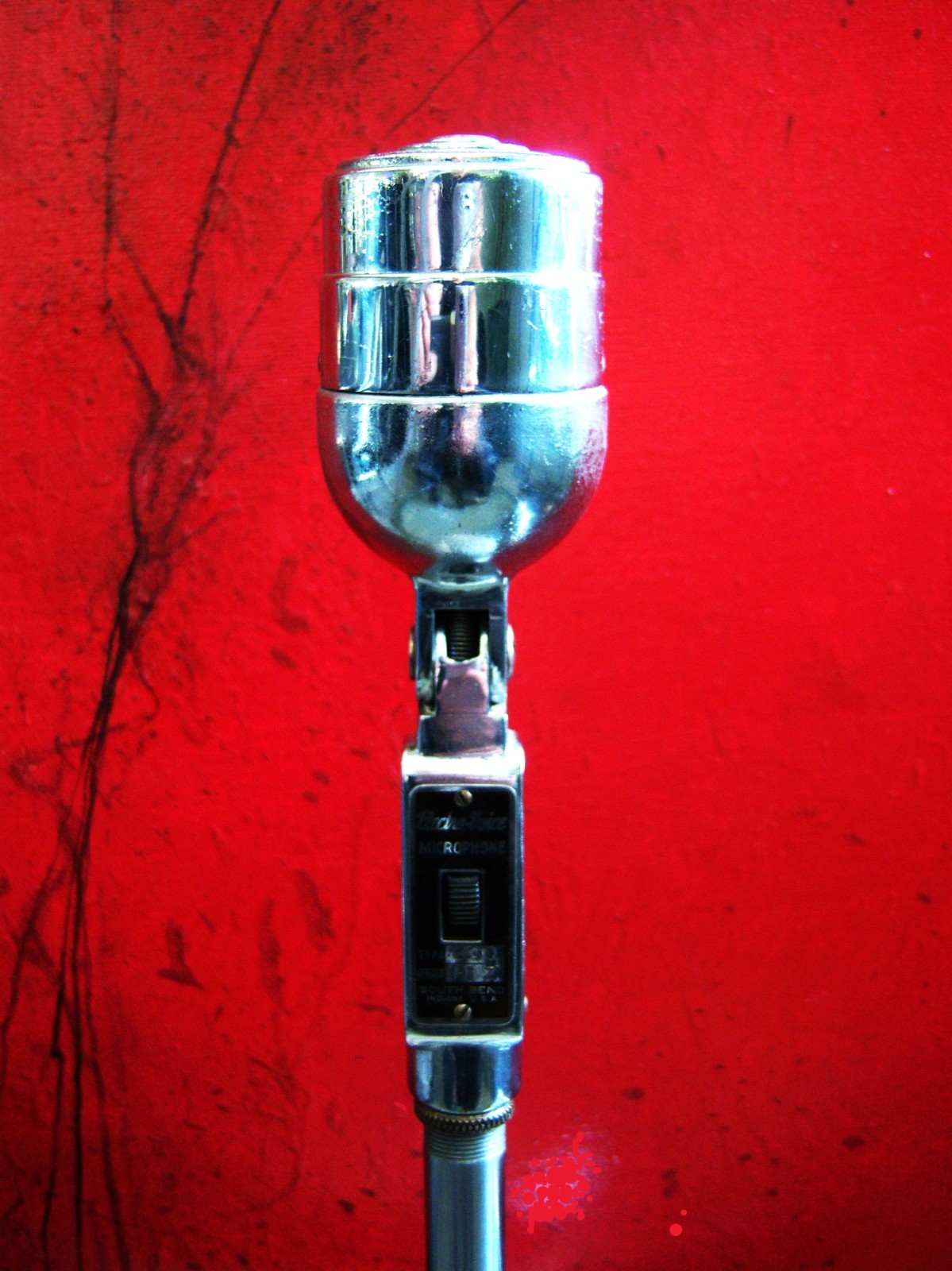 Vintage RARE 1940's Electro Voice 630 dynamic microphone w 423 stand display #2