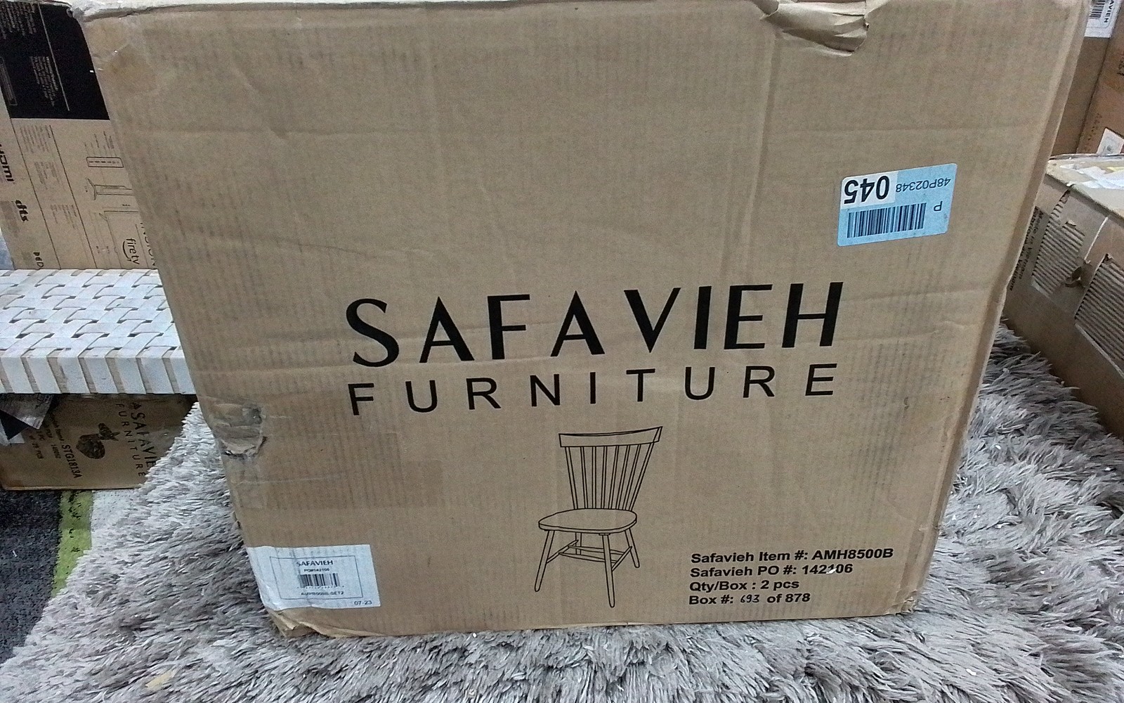 Safavieh PARKER SPINDEL SIDE CHAIR, Reduced Price 2172772239 AMH8500B