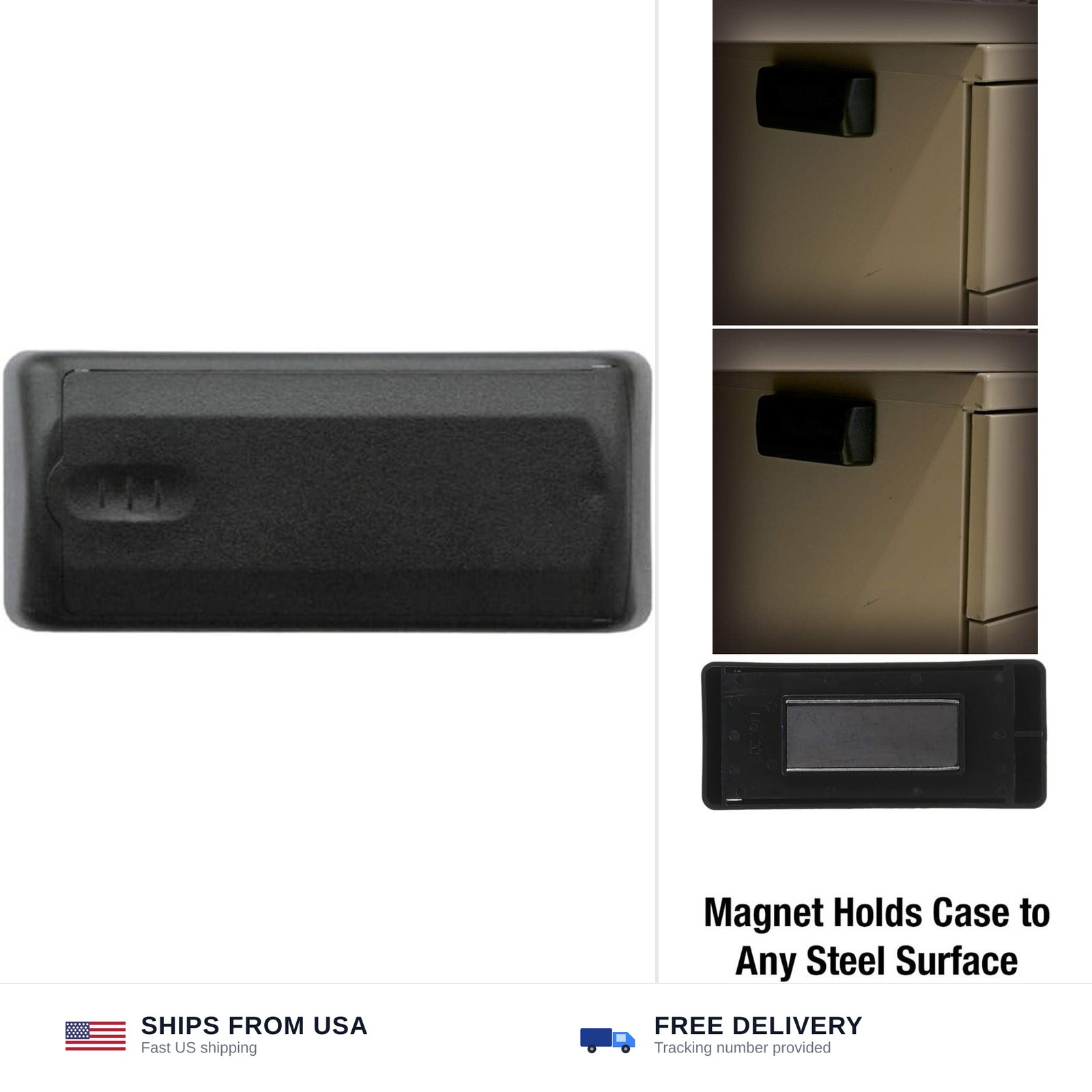 Master Lock Magnetic Key Holder, 1 Pack, Black