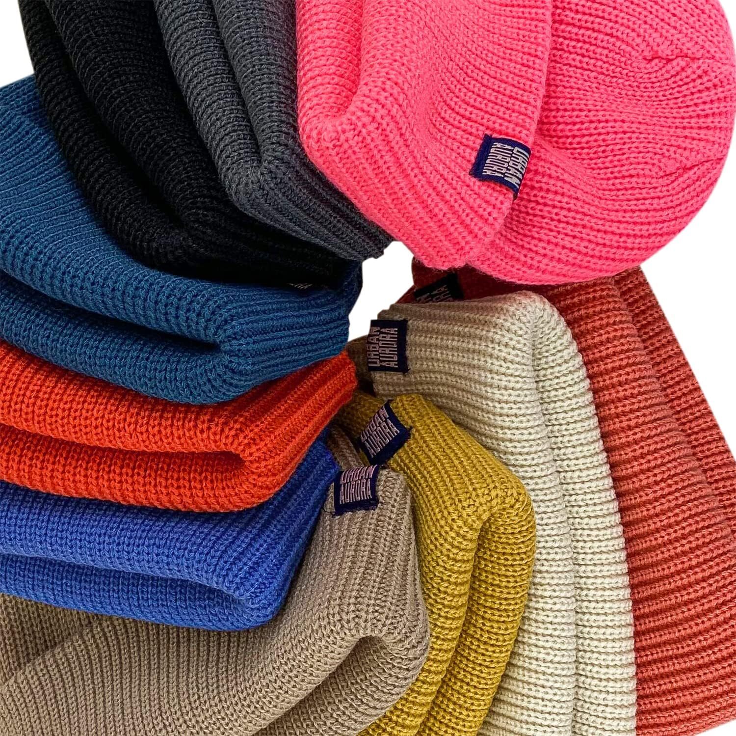 CLAPE Winter Beanie Stylish Knitted Fisherman Caps Soft One Size, Kh33-yellow