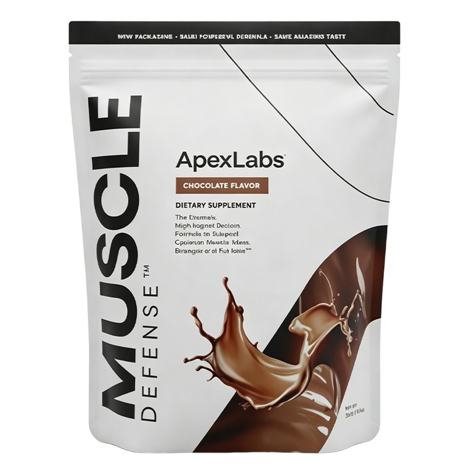 New Apex Labs Muscle Defense Chocolate Flavor- 8.57 OZ - EXP 2027