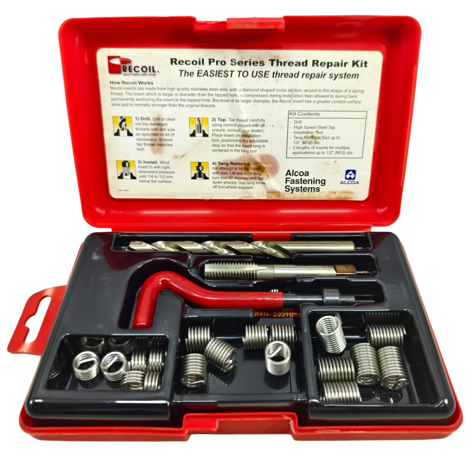 Recoil 5WE92 UNC 7/16-14 Pro Series Easiest to Use Master Thread Repair Kit ✔️🌟