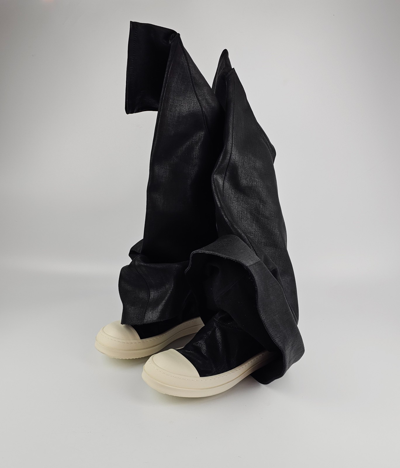 RICK OWENS DRKSHDW Fetish Black Leather Boots New & Authentic