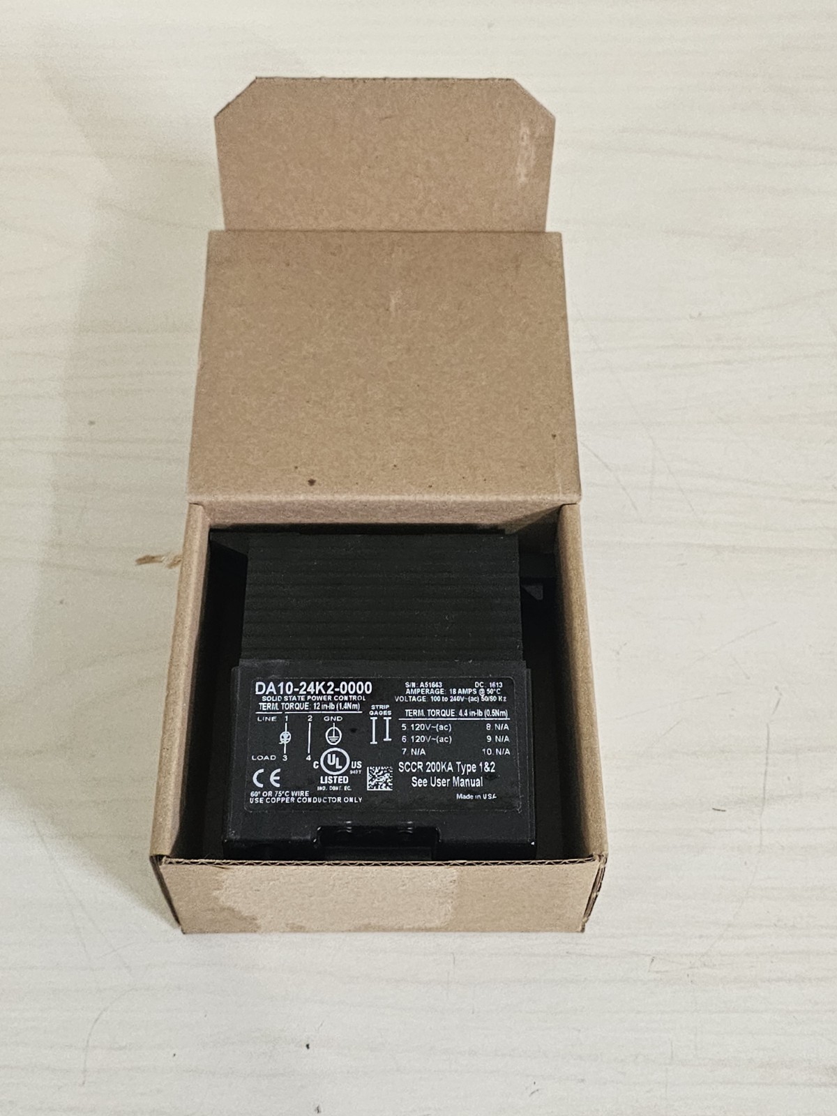 Watlow DIN-a-mite Solid State Power Control DA10-24K2-0000