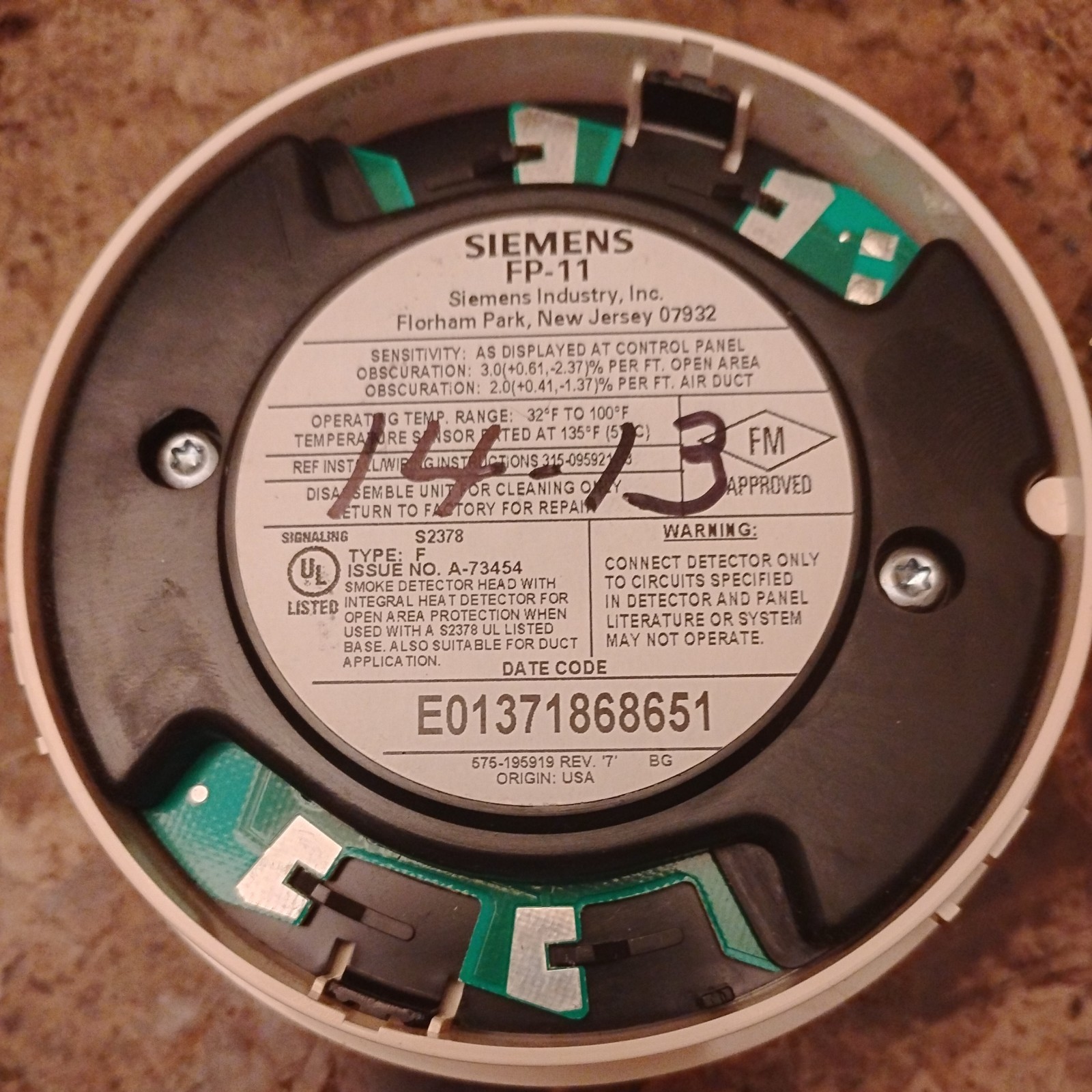 Fire Protection Siemens FP-11 / FP11
