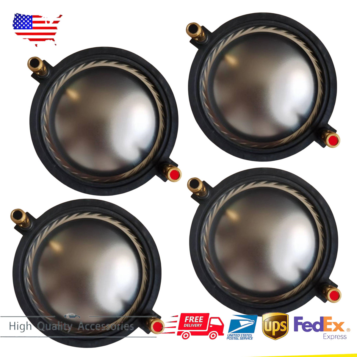 4 PCS 8 Ohms Diaphragm Driver For PRV RPD3220Ti PRV D3220Ti & D3220Ti-ND DE800