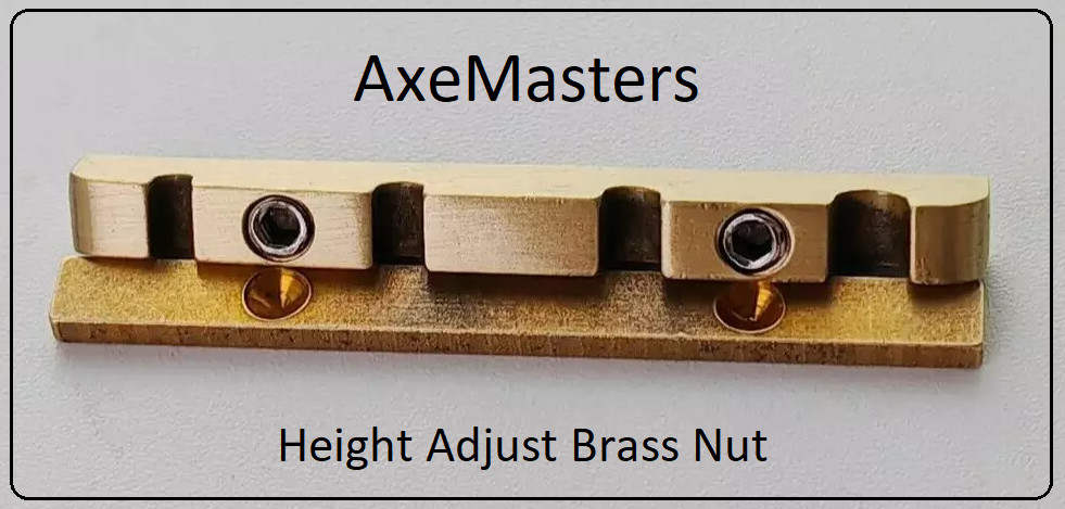 HEIGHT ADJUSTABLE Brass Nut for Fender Squier BRONCO Bass Guitar - 1 1/2" / 38mm