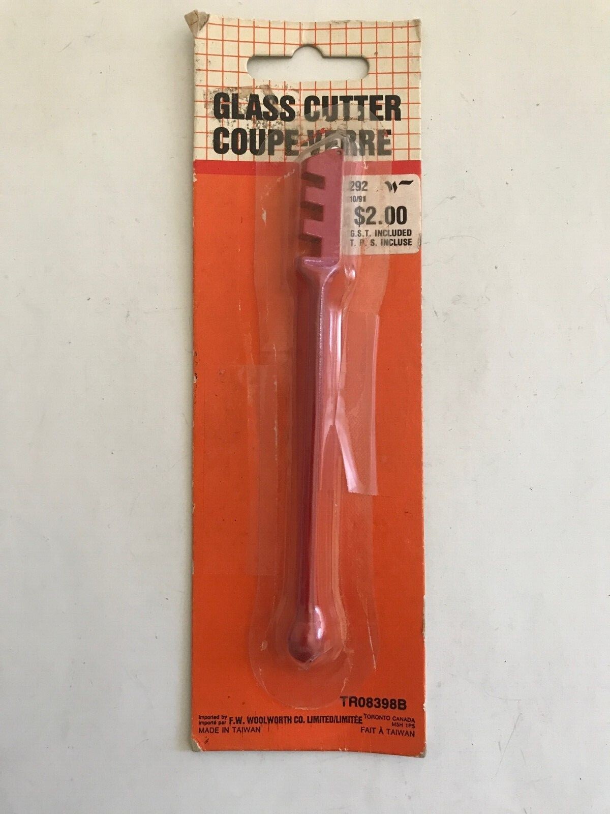Vintage glass cutter by F.W. Woolworth Co TR08398B
